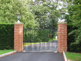 New gates to Kirtling Tower